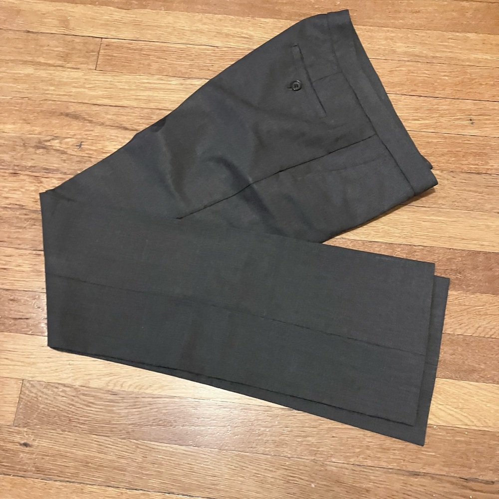 Theory Charcoal Gray pants sz 4/low rise-15” waist 34” inseam - Picture 11 of 13